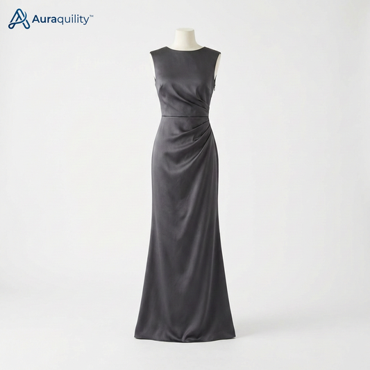 Auraquility™ Lunar Silk Contour Evening Dress
